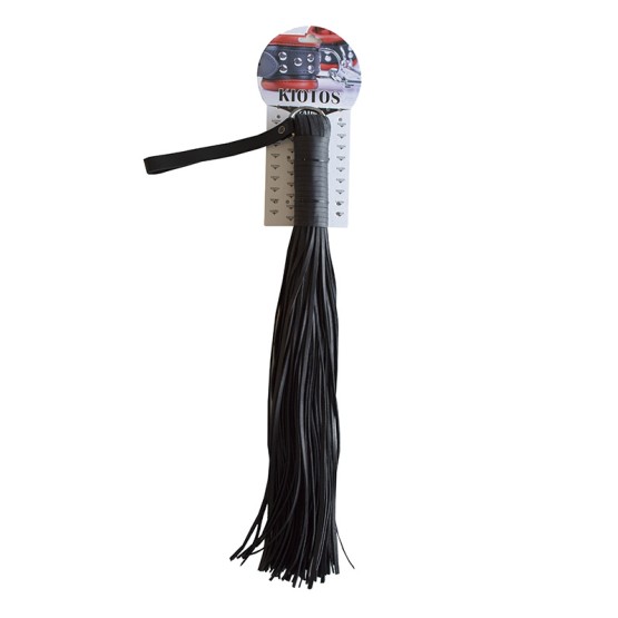 Leather Black Whip Soft - 150 Strings