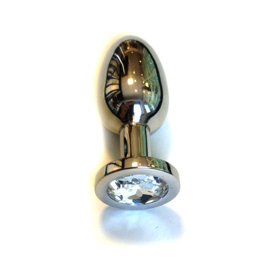 Jewel Buttplug - Large Clear