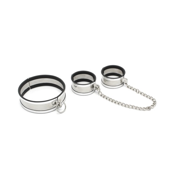Steel Medium Collar & Cuffs