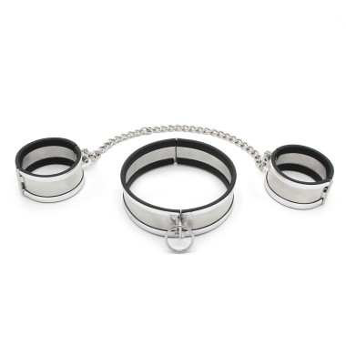 Steel Large Collar & Cuffs
