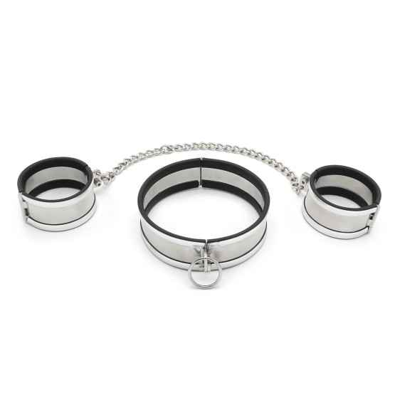 Steel Large Collar & Cuffs