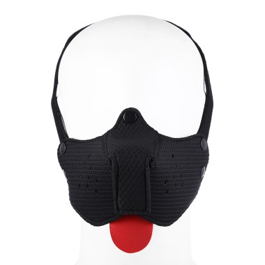 Neoprene Puppy Dog Black Mouth Mask