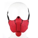 Neoprene Puppy Dog Red Mouth Mask