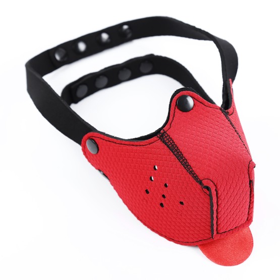 Neoprene Puppy Dog Red Mouth Mask