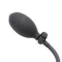 Inflated Anal Spade Plug Black