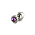 Jewel Buttplug - Small Purple