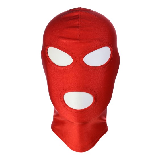 Red BDSM Hood Classic 3 Hole