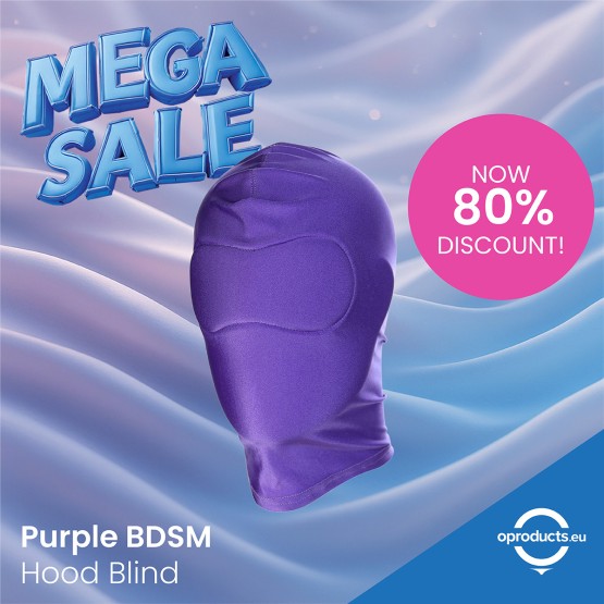 Purple BDSM Hood Blind