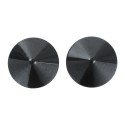 Metal Round Nipple Covers Black