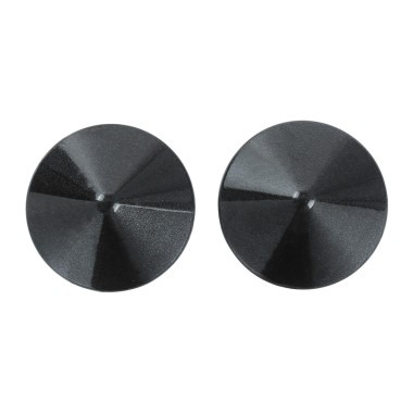 Metal Round Nipple Covers Black