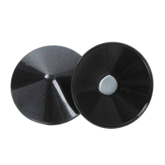 Metal Round Nipple Covers Black