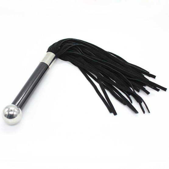 Black Flogger With Acrylic Handle