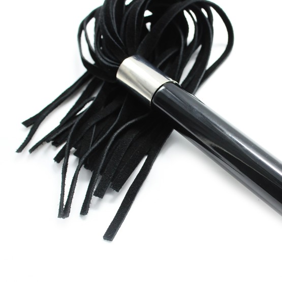 Black Flogger With Acrylic Handle