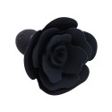 Black Rose Silicone Anal Plug