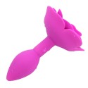 Pink Rose Silicone Anal Plug