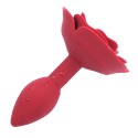 Red Rose Silicone Anal Plug