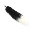 Steel Buttplug S Fox Tail Black