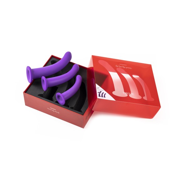 Dildos Set S/M/L Purple for Uiversal Harness