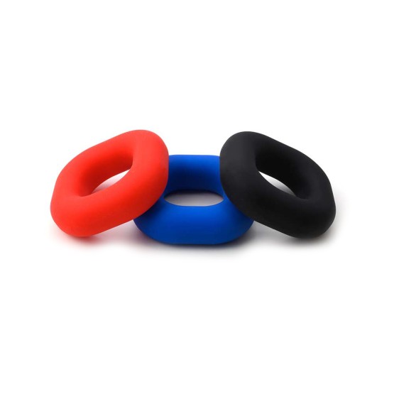 Liquid Silicone Big Boner Ring - Blue