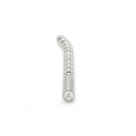 Solid Penis Plug Beaded Curved 10 mm