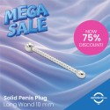 Solid Penis Plug Long Wand 10 mm