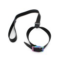 Leather Collar with leash Rainbow