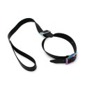 Leather Collar with leash Rainbow