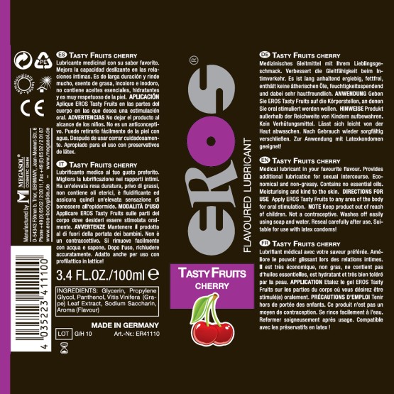 EROS Tasty Fruits - Cherry 100ml