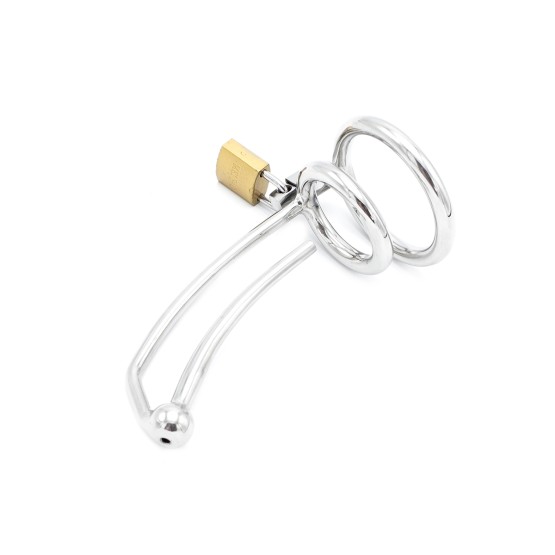 Penis Lock with Hollow Curved Penis Stick