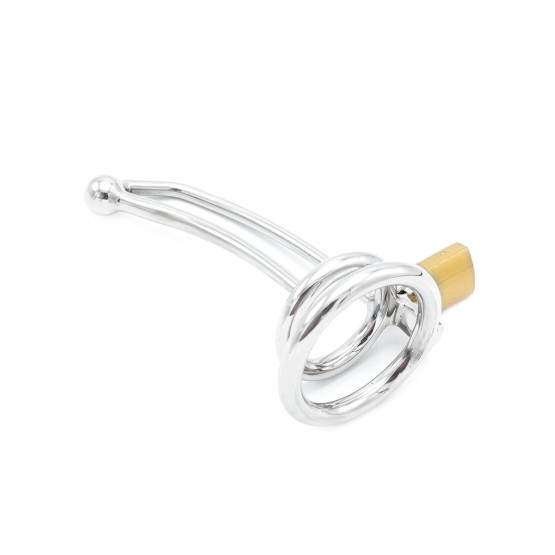 Penis Lock with Hollow Curved Penis Stick