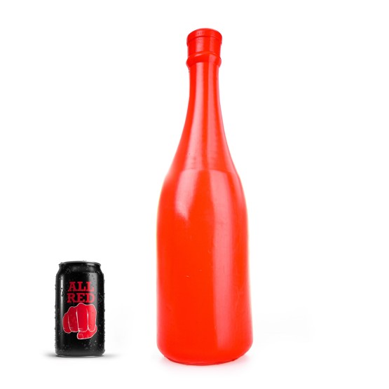 Champagne Bottle Large Red