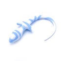 Anal Plug Dog Tail White/Blue