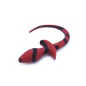 Anal Plug Dog Tail Black/Red