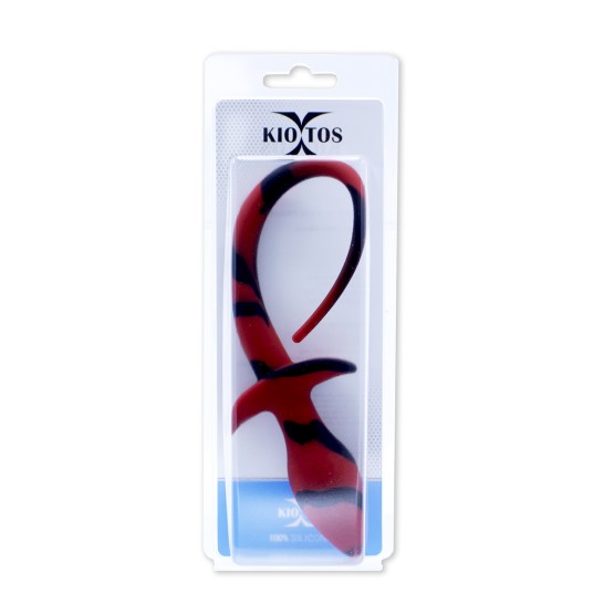 Anal Plug Dog Tail Black/Red