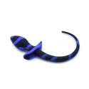 Anal Plug Dog Tail Black/Blue