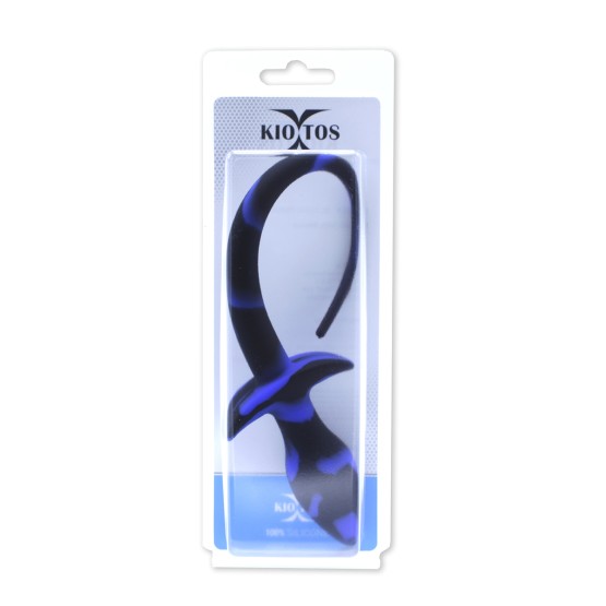 Anal Plug Dog Tail Black/Blue