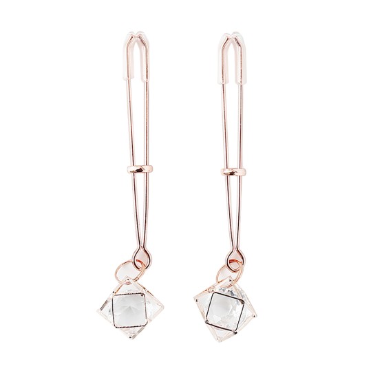Nipple Clamps Rose Gold Prism