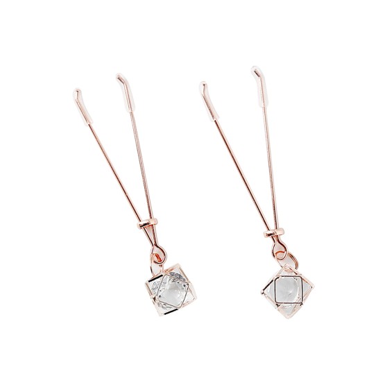 Nipple Clamps Rose Gold Prism
