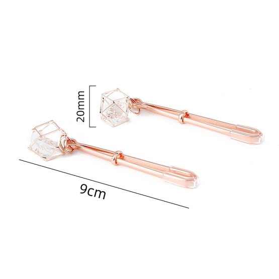 Nipple Clamps Rose Gold Prism