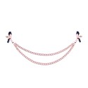 Nipple Clamps Rose Gold Double Chains