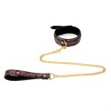 Collar Gold/Pink Reptile with Leash
