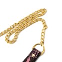Collar Gold/Pink Reptile with Leash