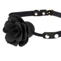Silicone Black Rose Gag