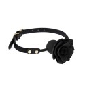 Silicone Black Rose Gag