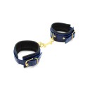 Blue Leather Anklecuffs