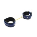 Blue Leather Anklecuffs
