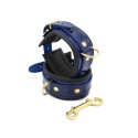 Blue Leather Anklecuffs