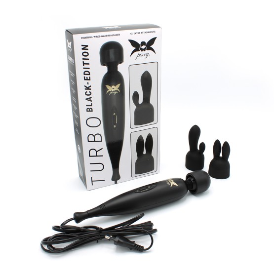 Pixey Turbo Black Edition Wand Vibrator kopen | Krachtige Wand Massager