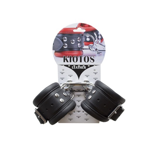 Leather Anklecuffs Black - 6,5 cm