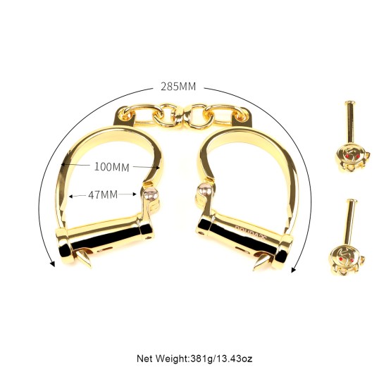 Sevanda Gold Deluxe Love-Slave Handcuffs